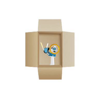 Box with supplied